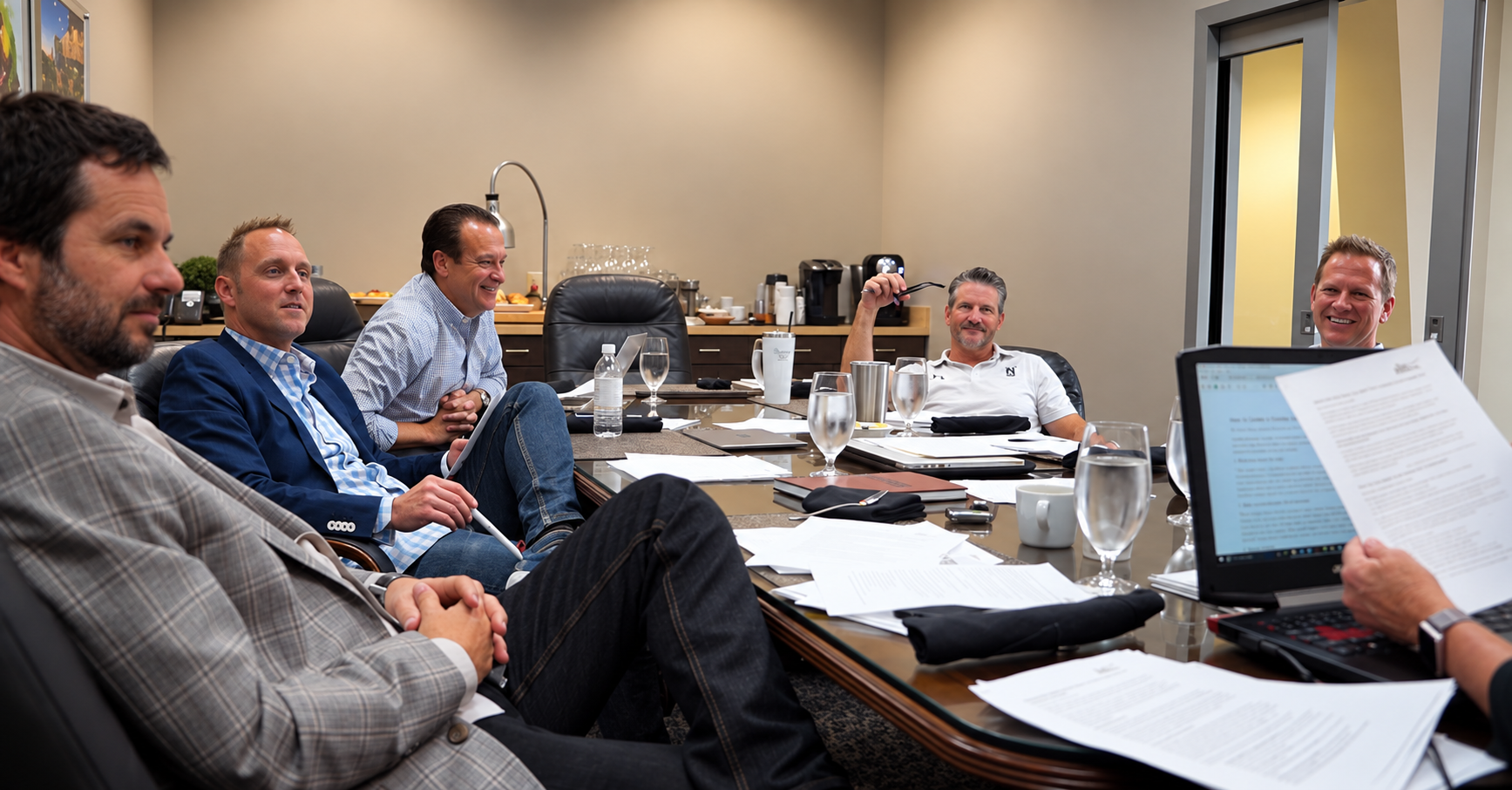 TeamStrength members meeting together in a peer forum